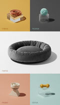Plush Velvet Urban Pet Bed