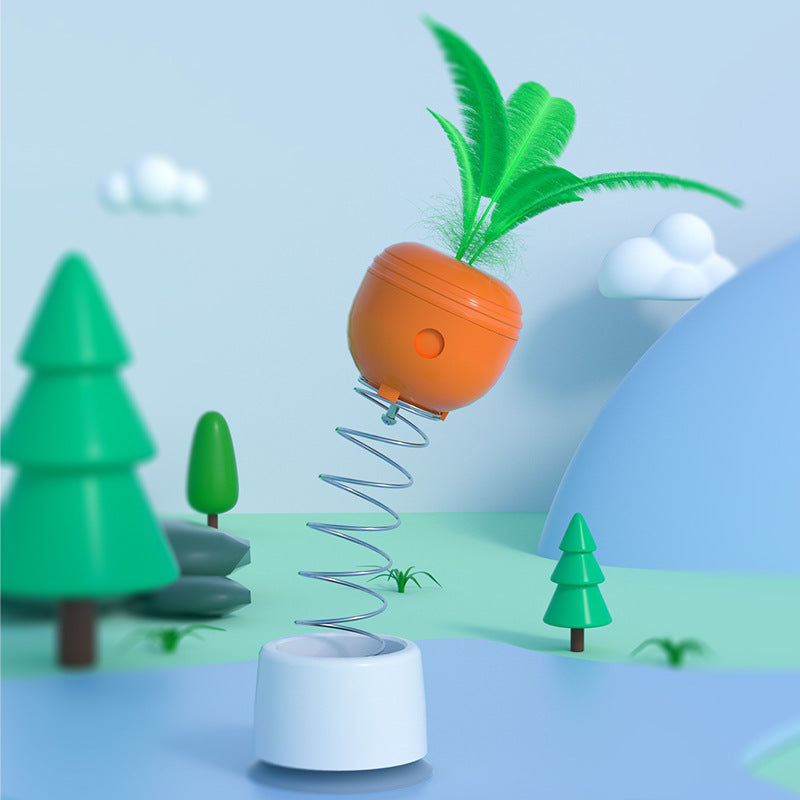 Interactive Food-Dispensing Cat Toy for Mental Stimulation